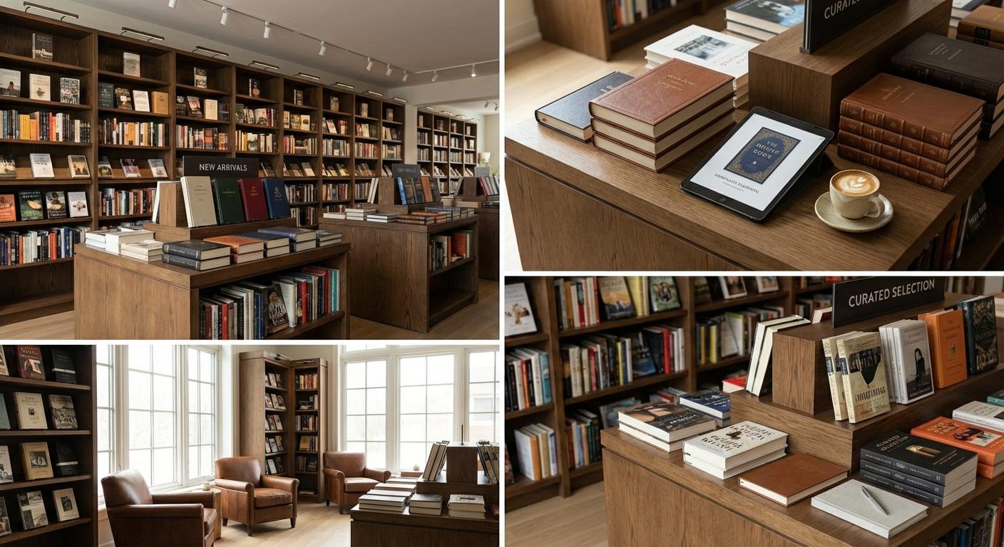 Premium bookstore displays